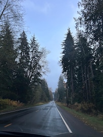 The nice country road to get to the location.