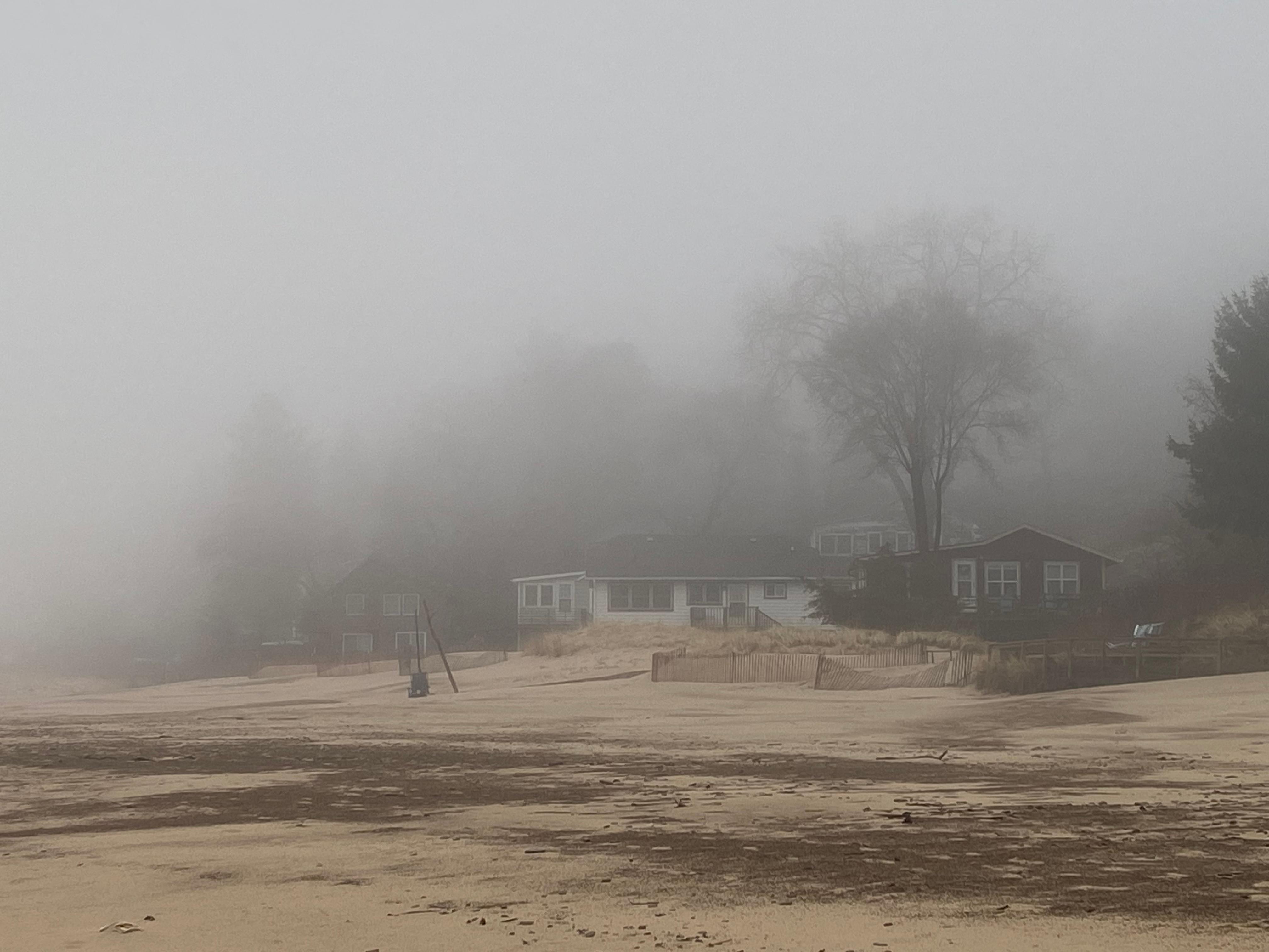 I was there as a storm was slowly making its way in. This was the view on the beautiful walk I was taking!