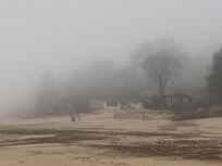 I was there as a storm was slowly making its way in. This was the view on the beautiful walk I was taking!