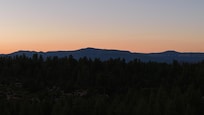 Sunset from the cabin porch. So peaceful.