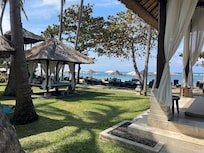 Looking from main pool towards the beach