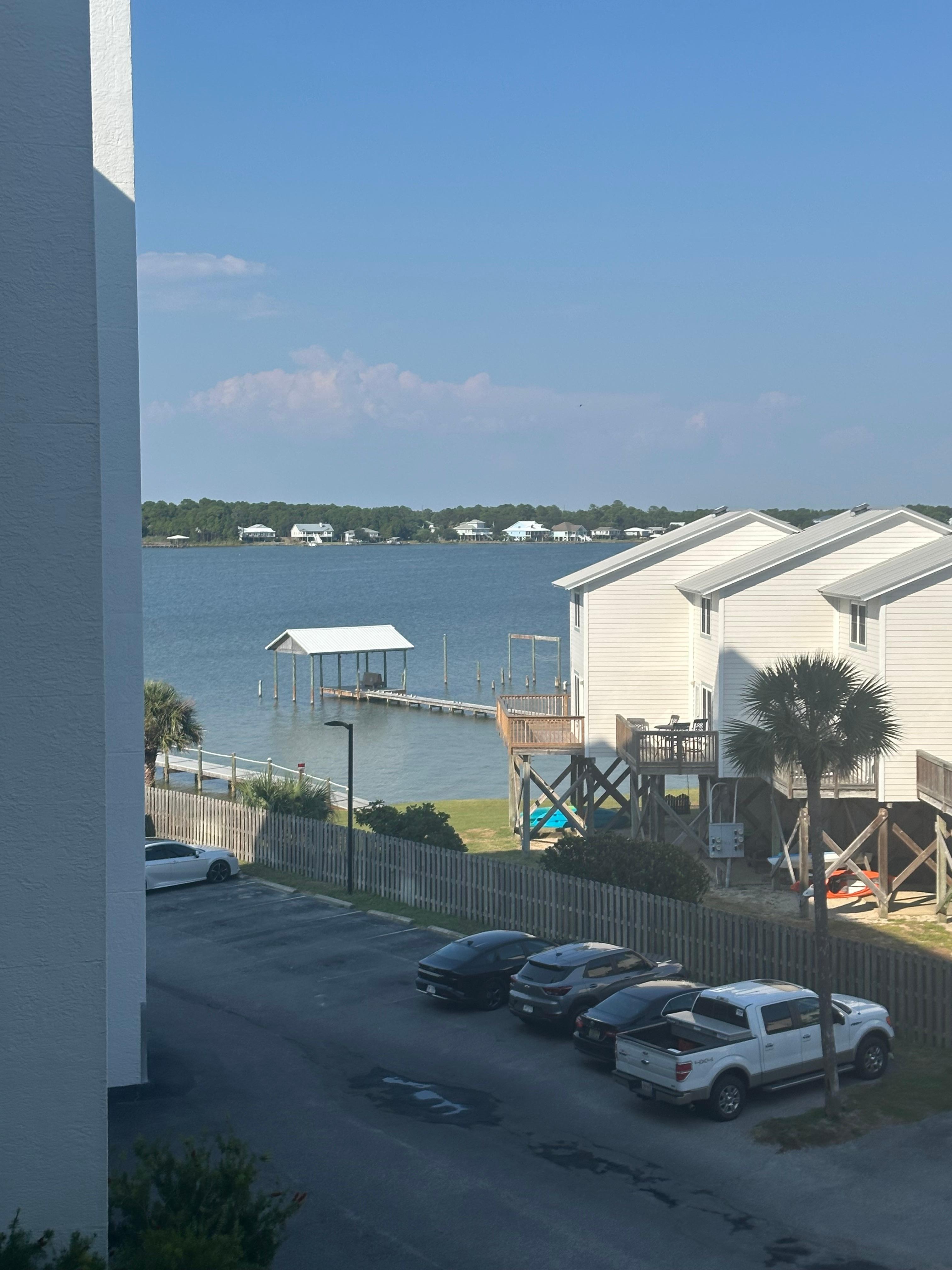 Bay view from front door/window. 