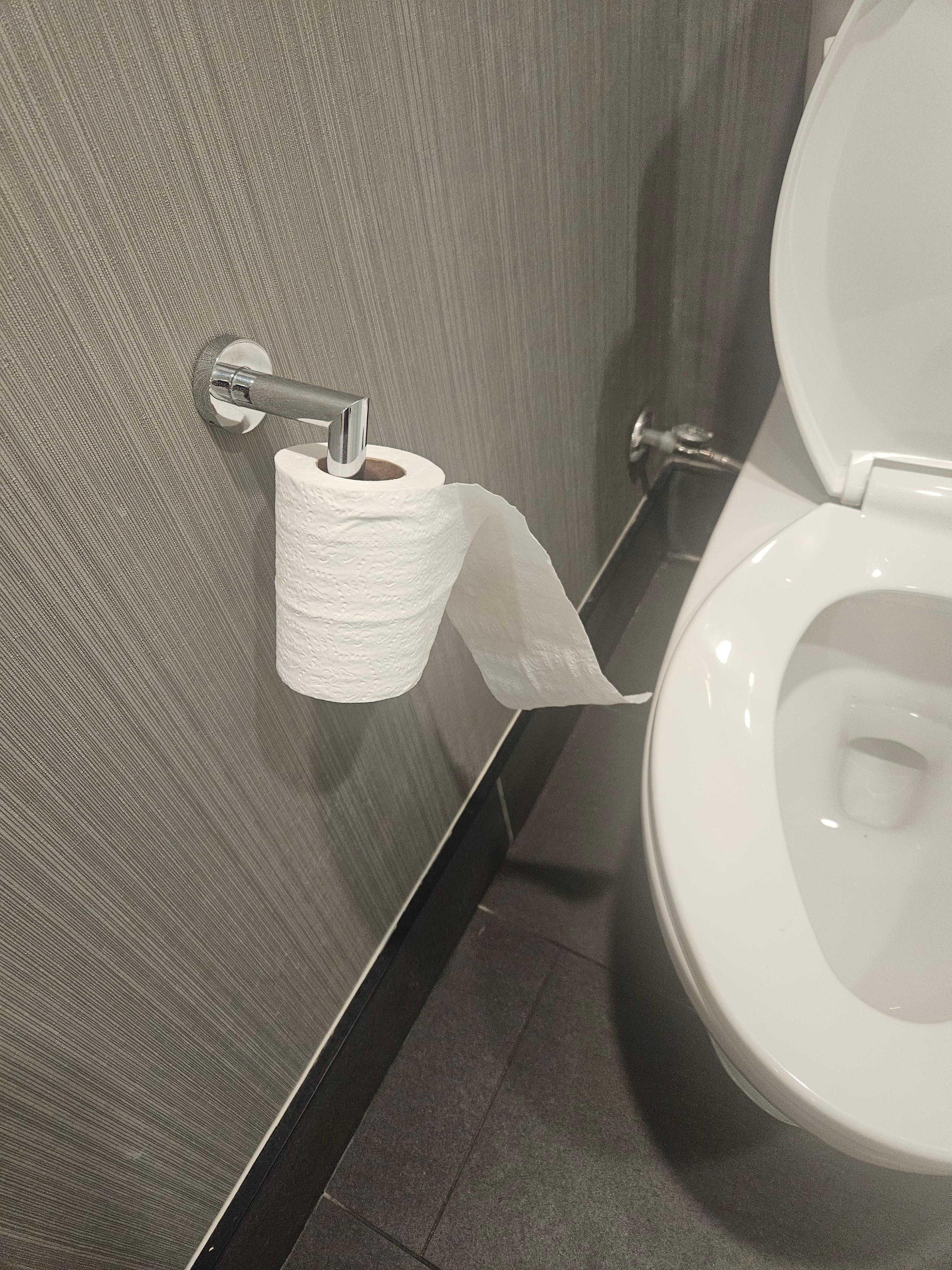 Broken TP roll holder. 