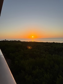 We were on the go but got to enjoy sunrise from the property beach/ marina area.
