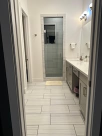 Master bathroom.