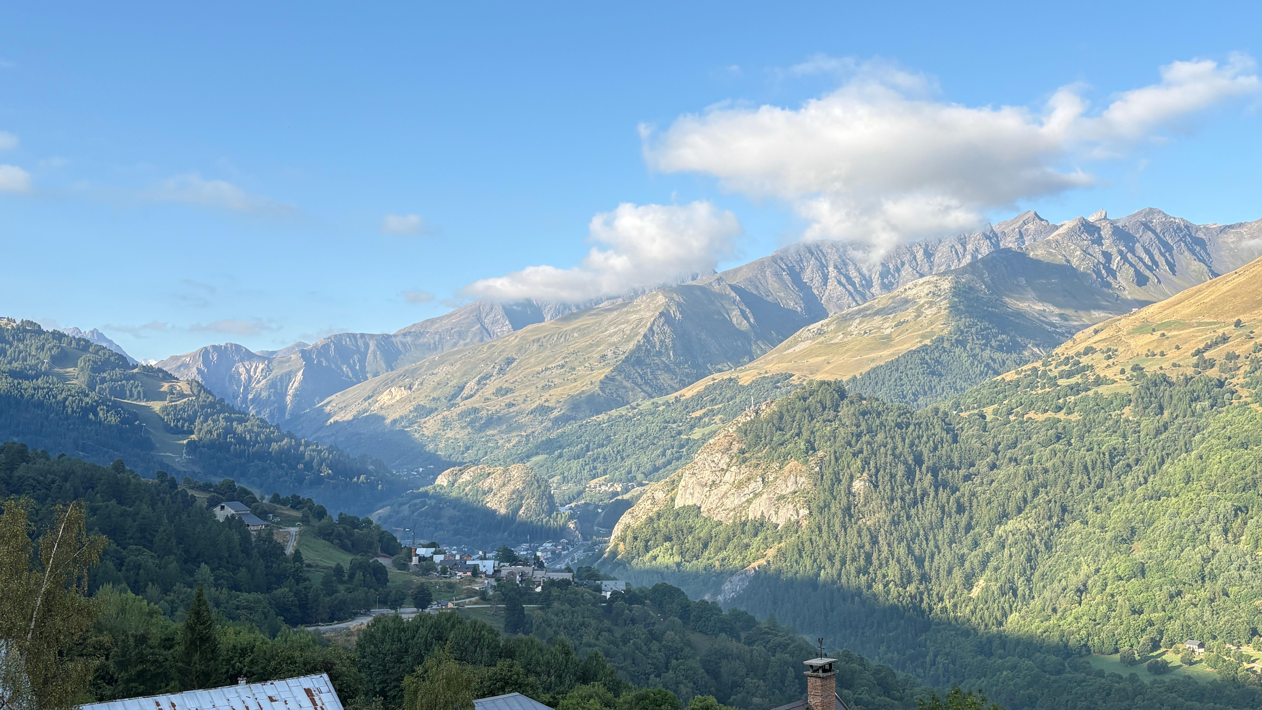 Vue depuis le balcon de l’appartement 
