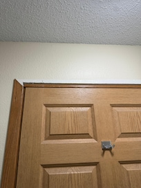 Missing door trim piece
