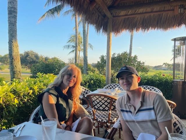 Dinner at Sam Sneads - we walked there from the house 