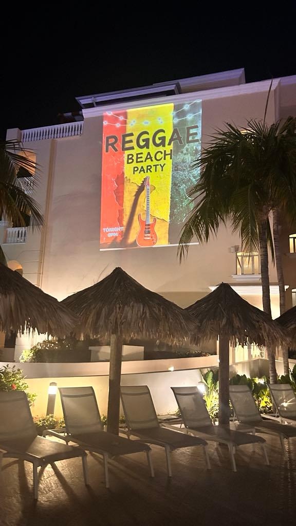 How they promoted their evening events across the resorts. No way you could say that you didn't know that was happening that night!