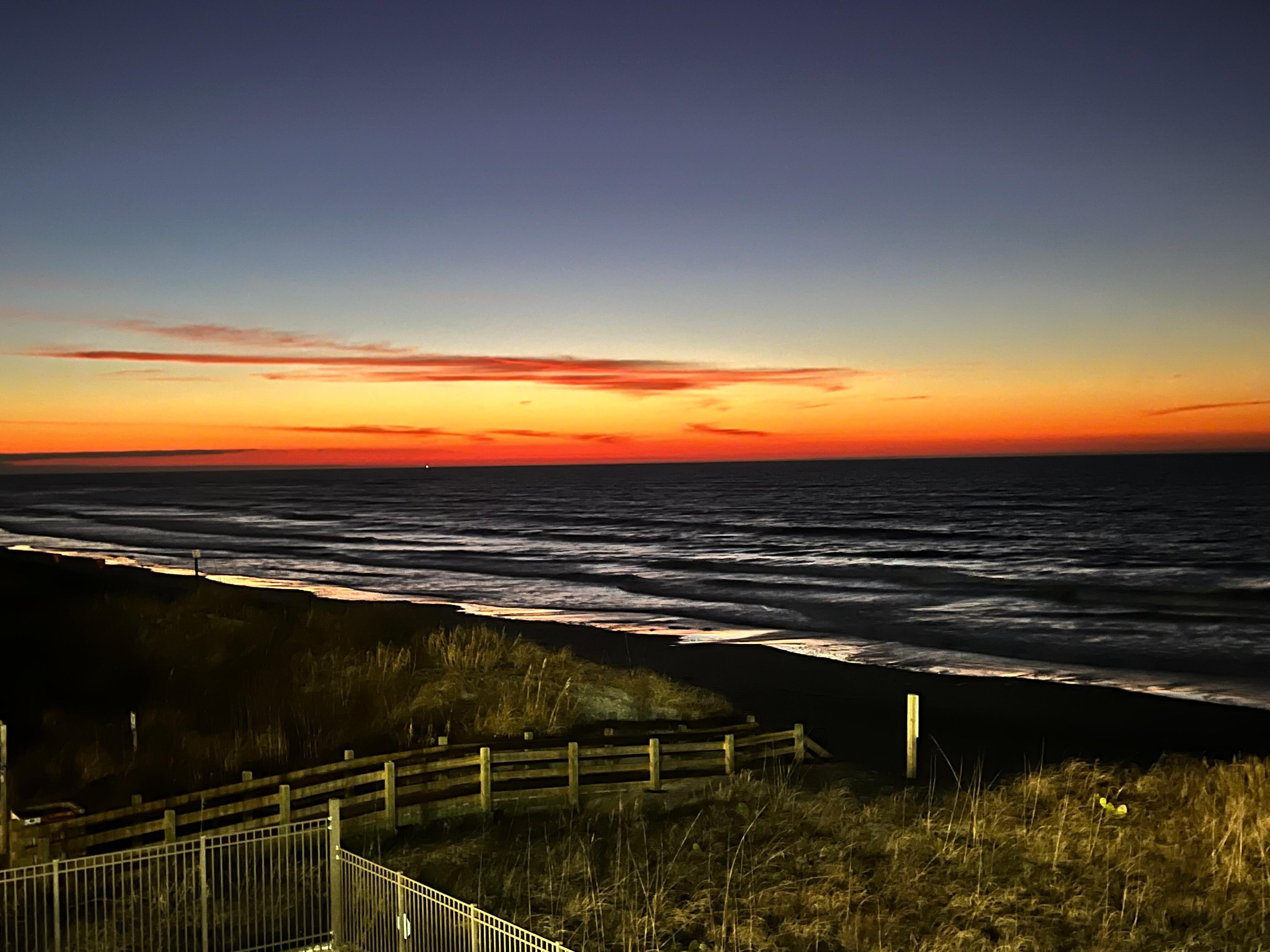 Sunrise from balcony 