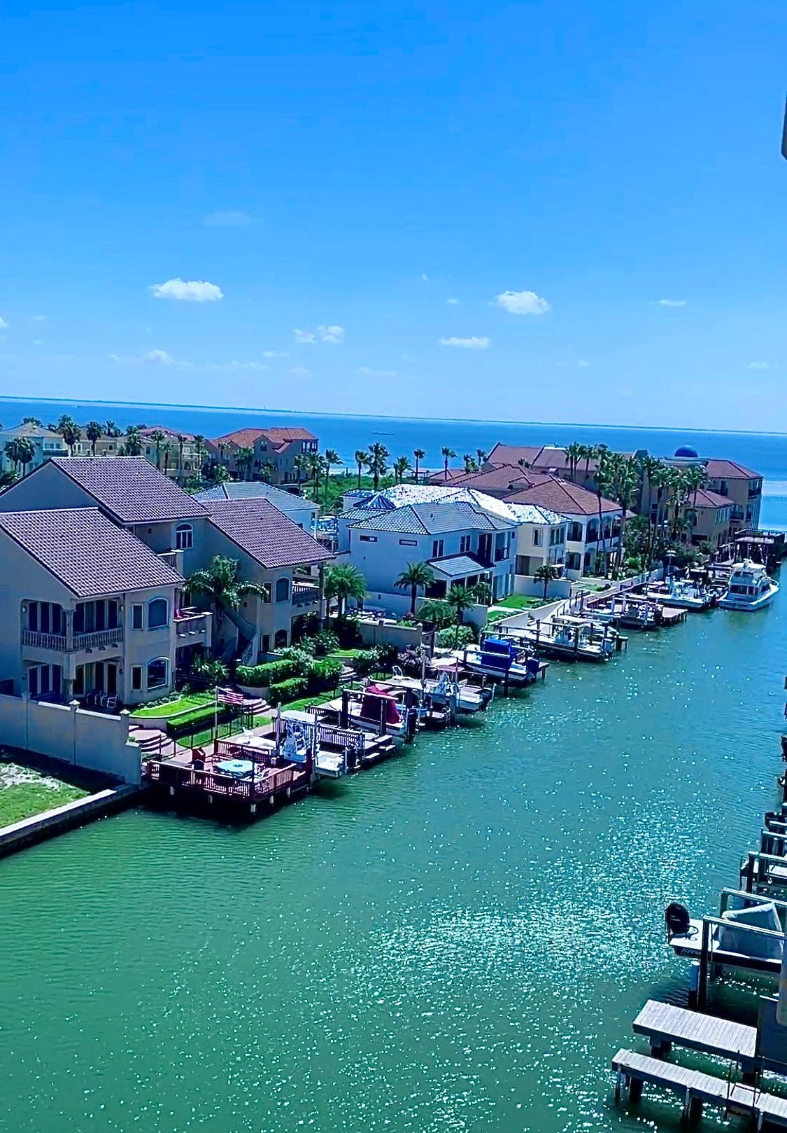 View from private balcony looking west