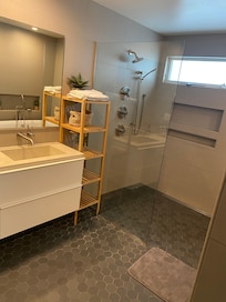Master bath with heated floors