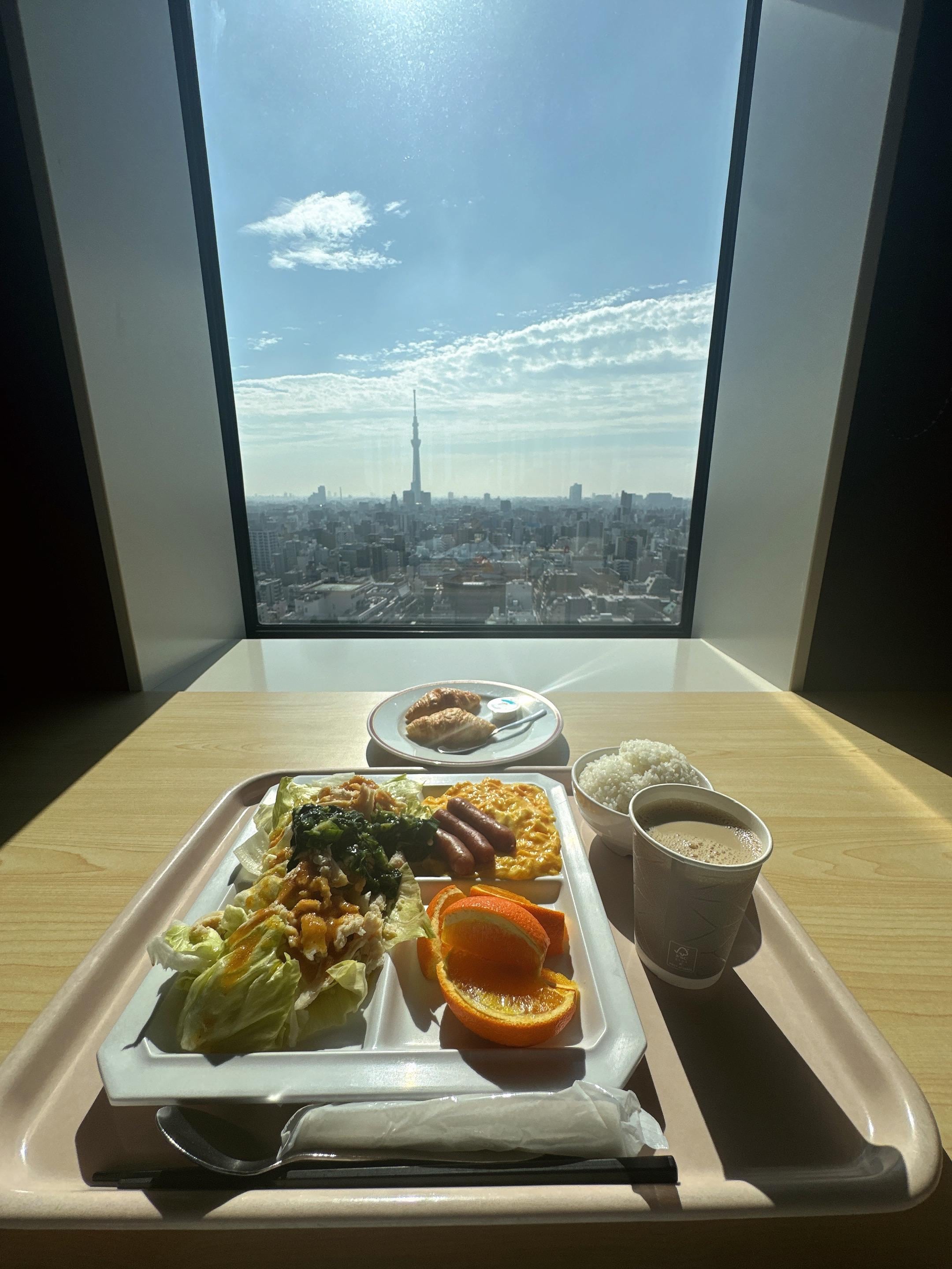 朝食の時の写真