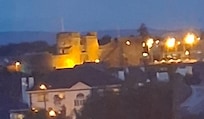 King John's Castle, easy walking distance from the hotel, magically seen by night from my balcony.