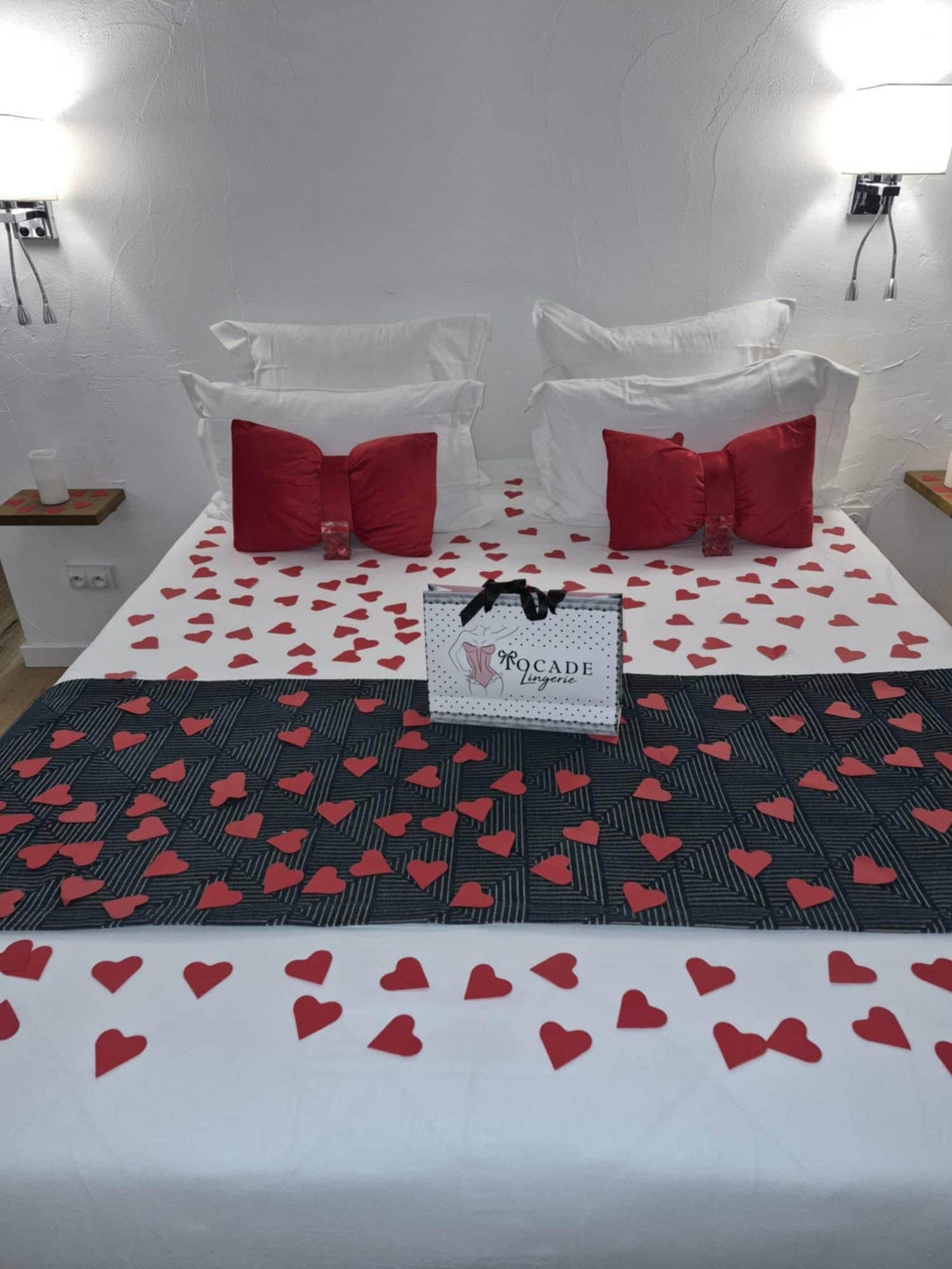 Une attention de leurs parts en surprises dès notre arrivée dans la chambre pour la st Valentin 