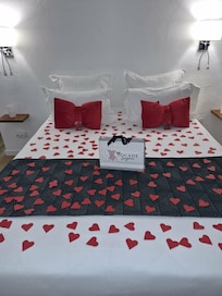 Une attention de leurs parts en surprises dès notre arrivée dans la chambre pour la st Valentin