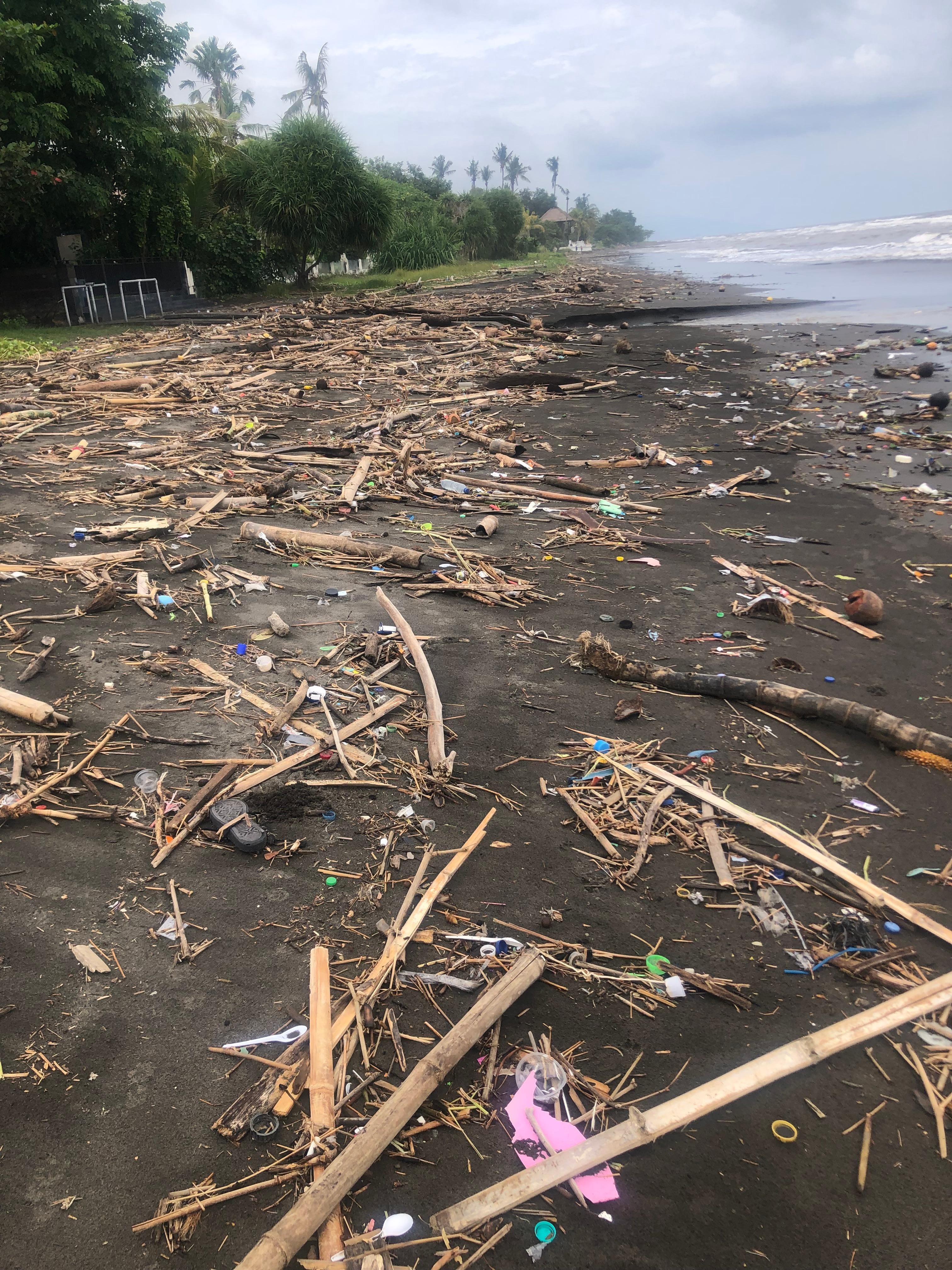 The beach during the rainy season we had heavy rain during our stay