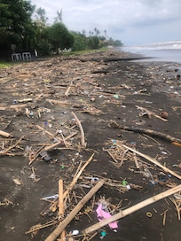 The beach during the rainy season we had heavy rain during our stay
