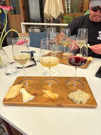 Amazing food in the village.