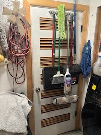This door leads to the studio they put in old garage