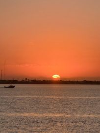 Sun rise from patio area