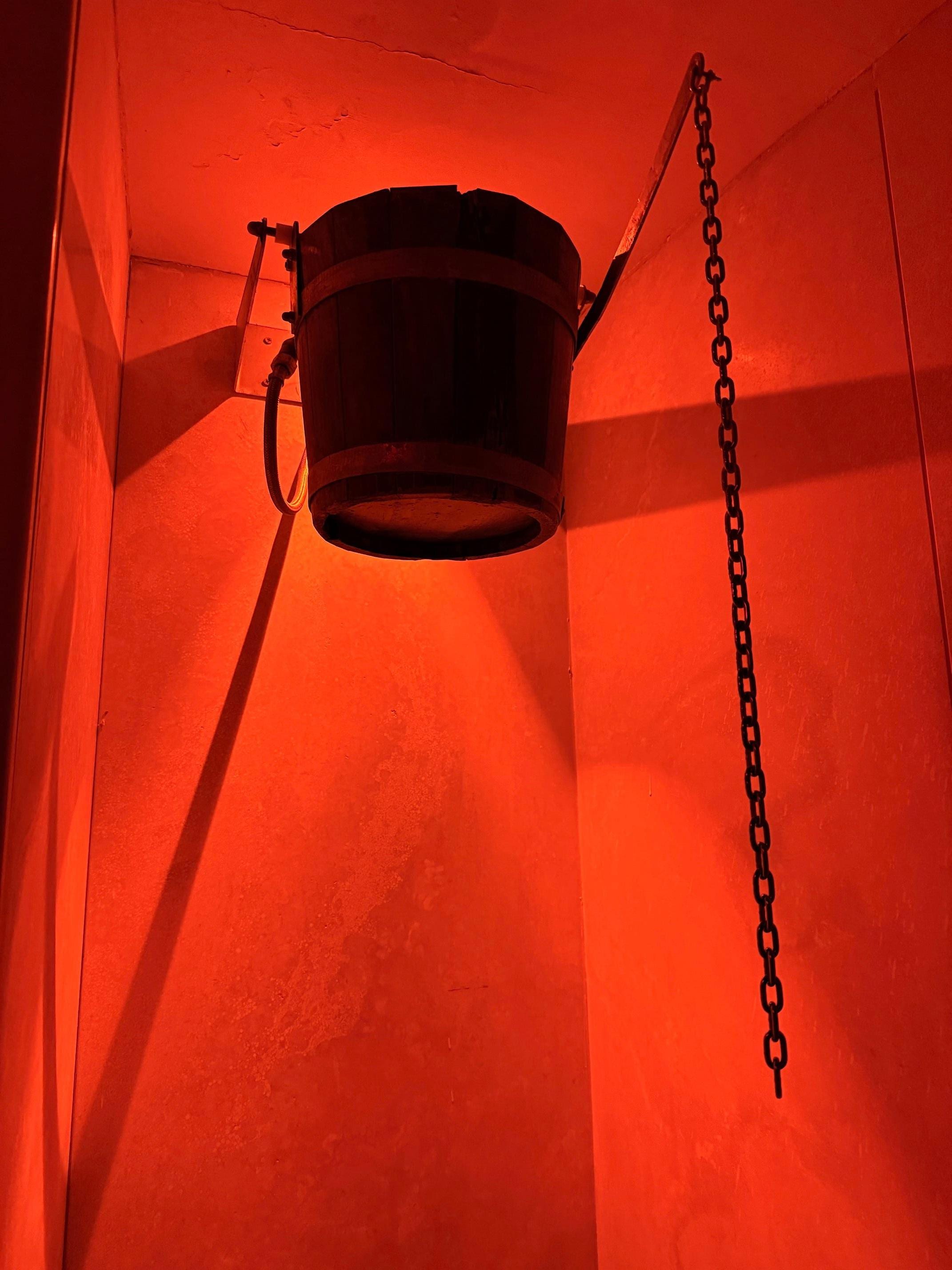 Cold bucket of water 