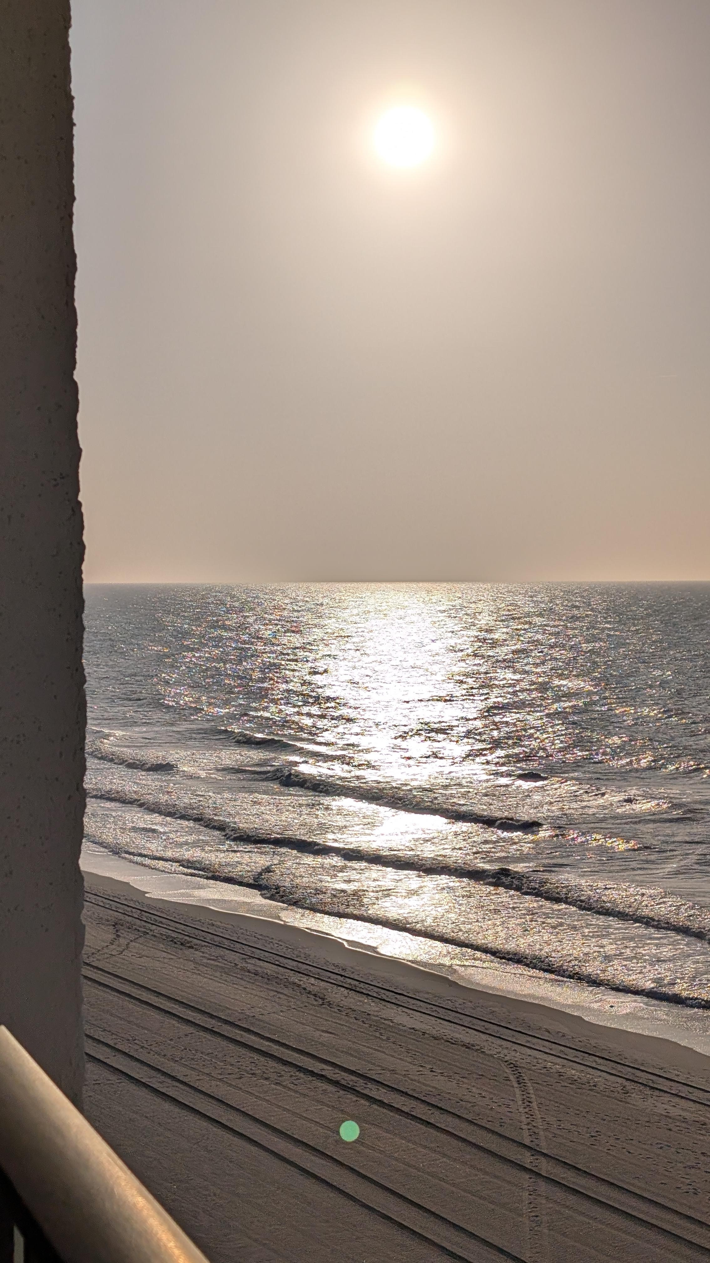 View from the balcony to the north.