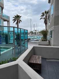 View of the marina from the family room