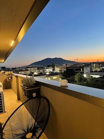 Una bellissima vista del Vesuvio