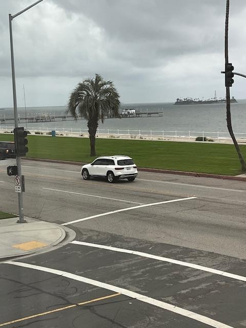 Deck view of street.