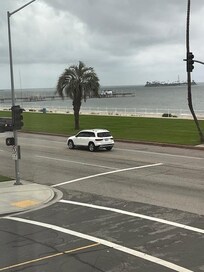 Deck view of street.