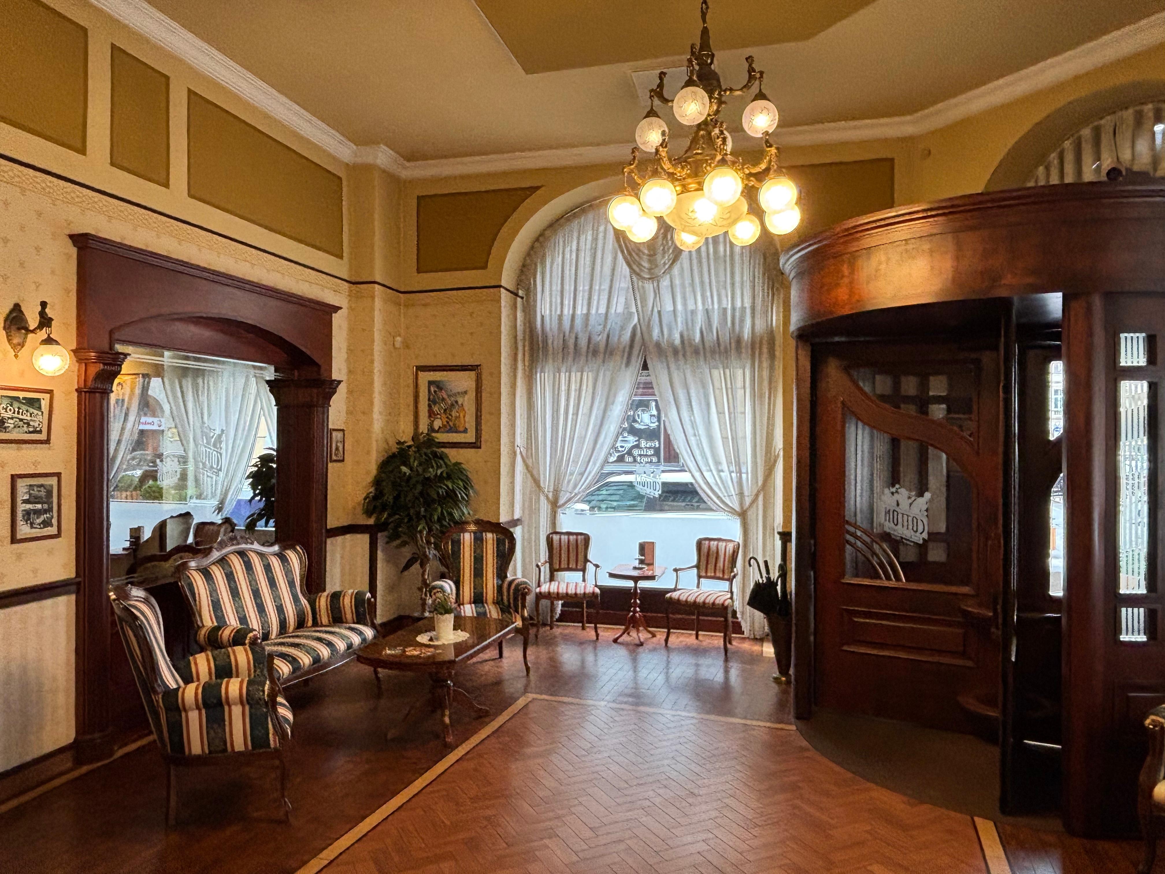 Lobby area. Has old world charm 