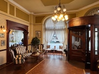 Lobby area. Has old world charm