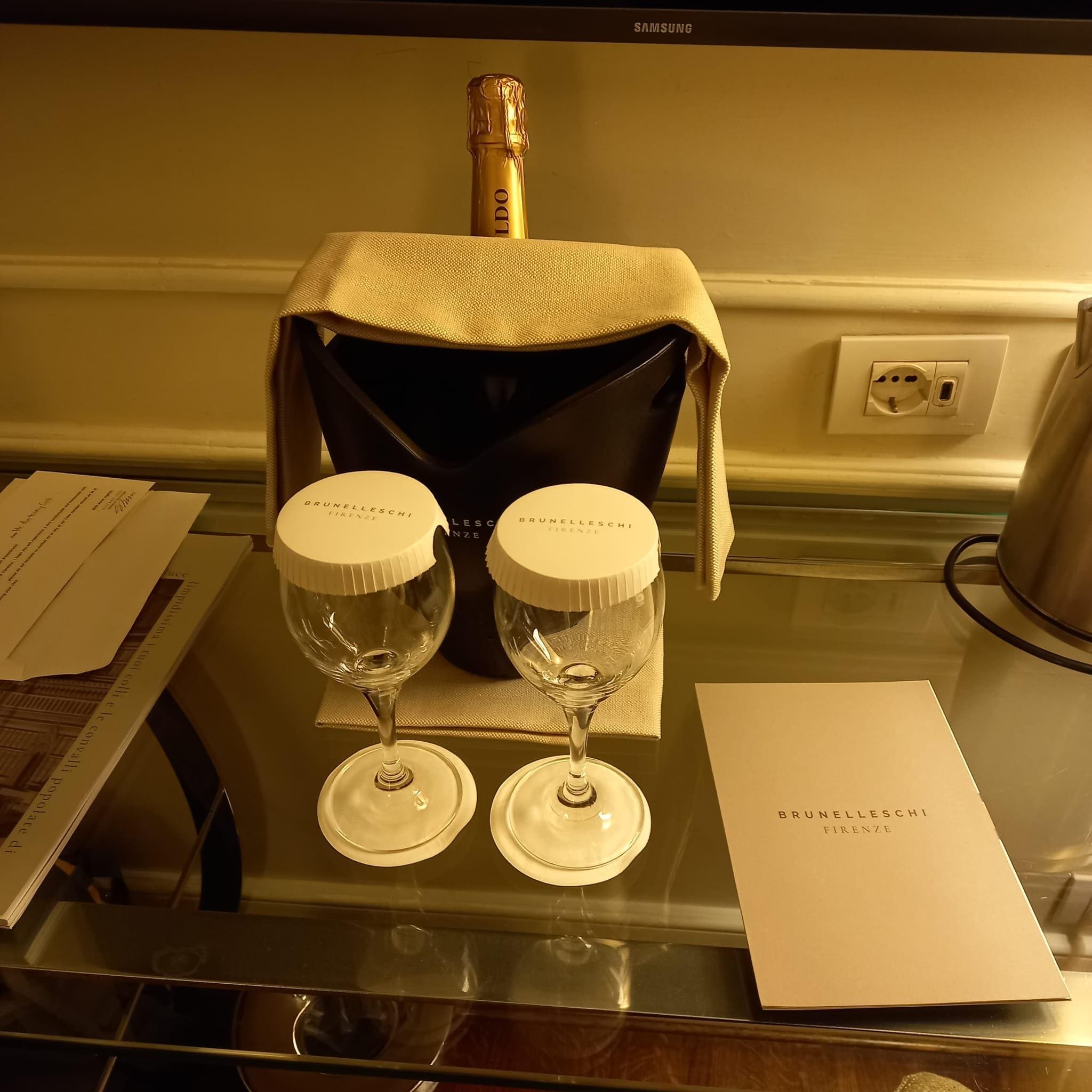 Nice touch on arrival.