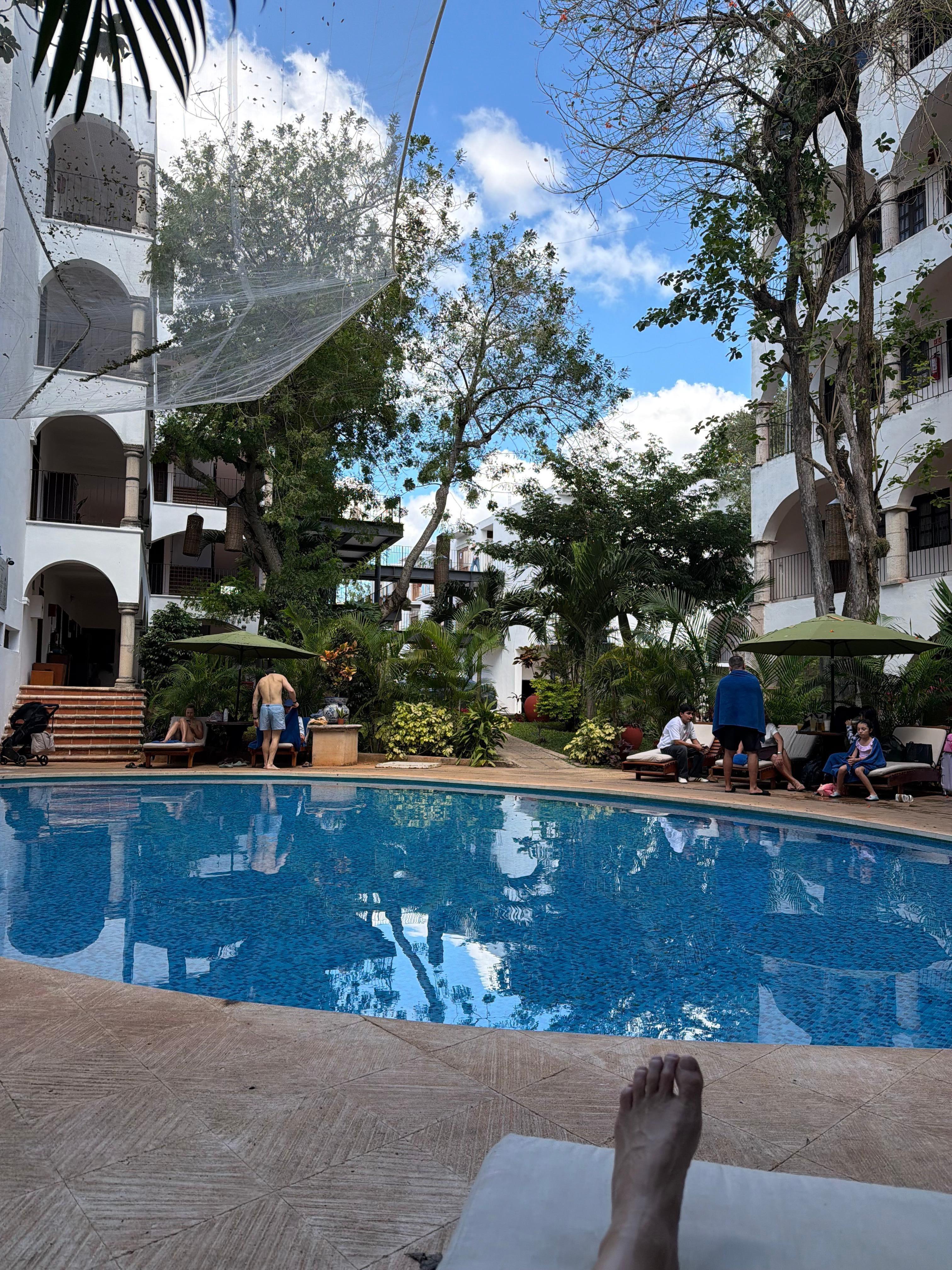 Pool sole (plus my foot)