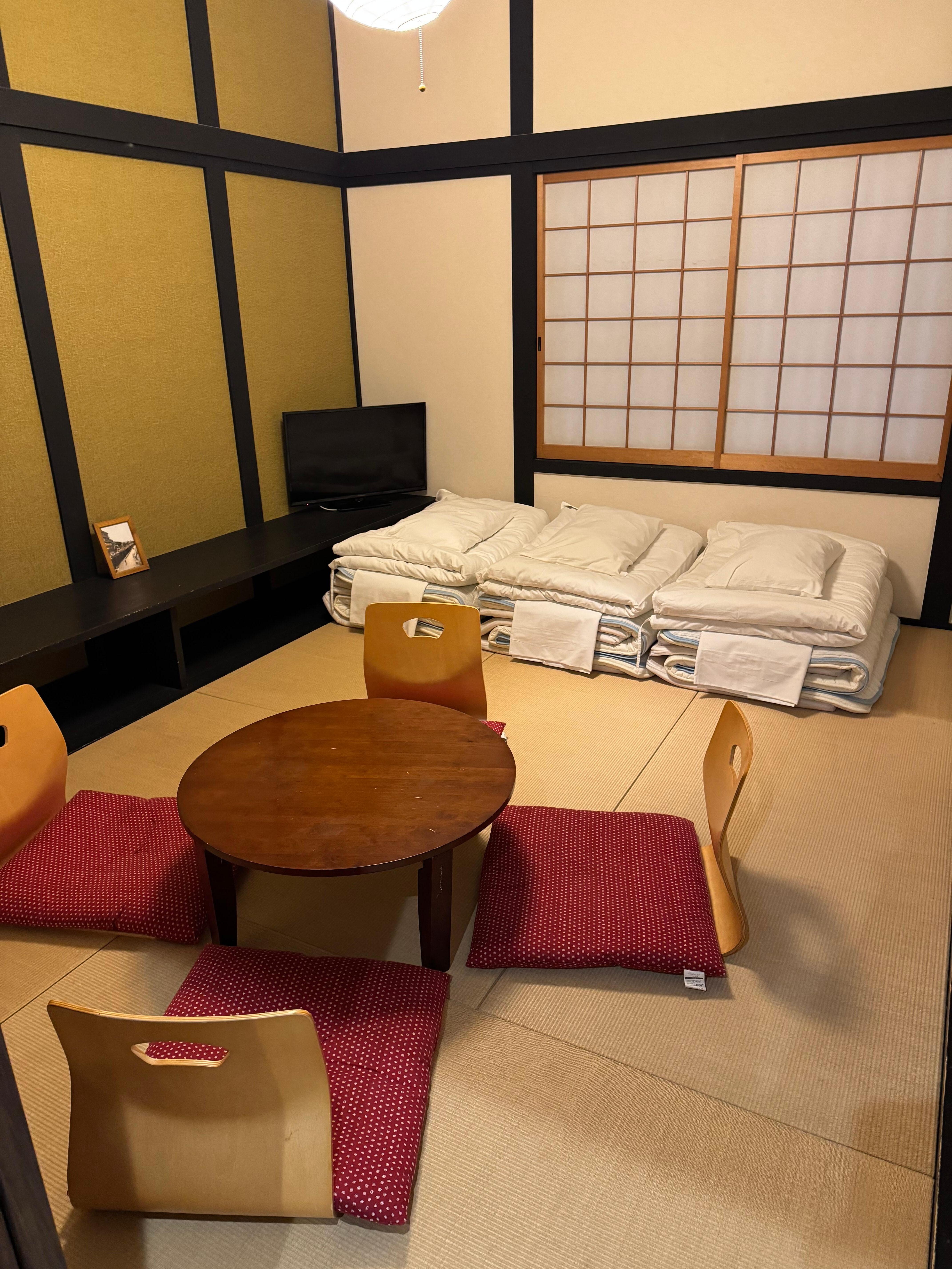 Upstairs unit where we put three futons