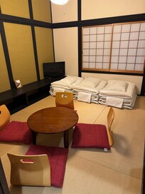 Upstairs unit where we put three futons