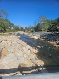 New path of river since flooding