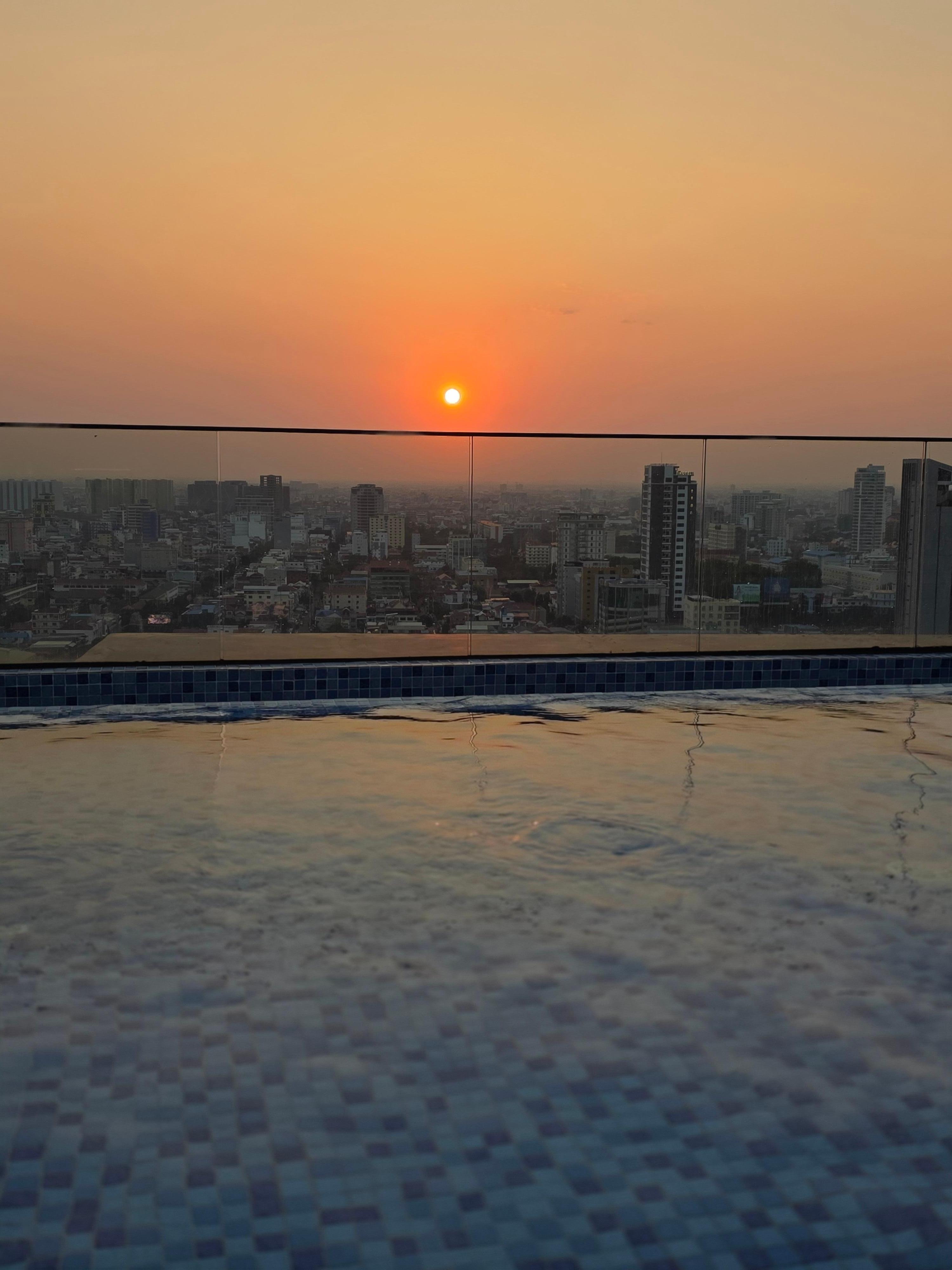 View from rooftop pool 