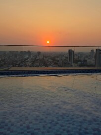 View from rooftop pool