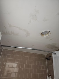 Above the tub/shower