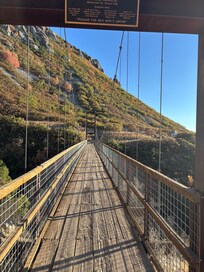 Suspension bridge hike near Draper