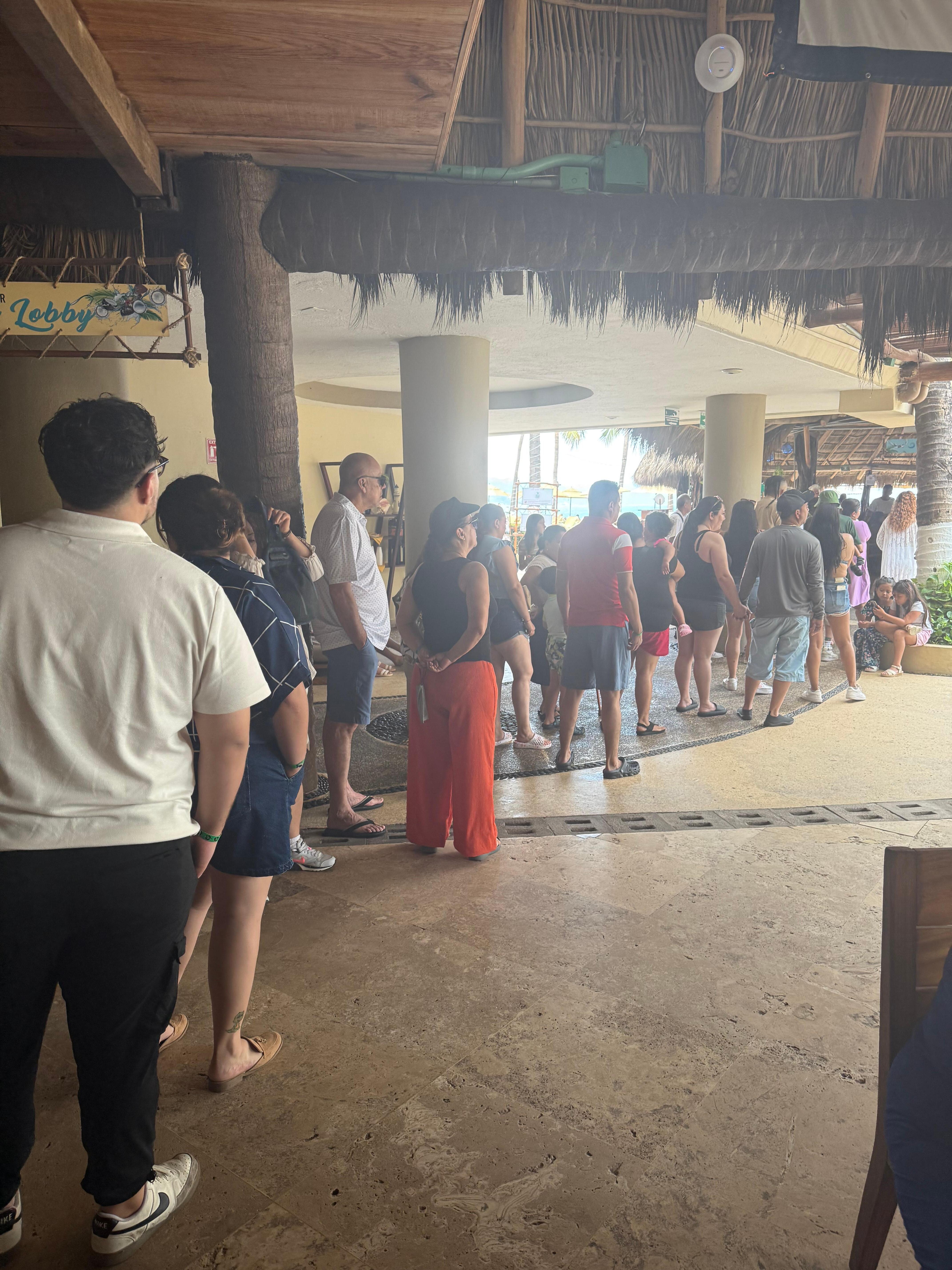 Breakfast line every day