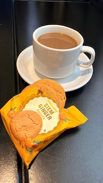 Coffee and cookies in my room.