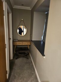 Hall way to batj and ward robe