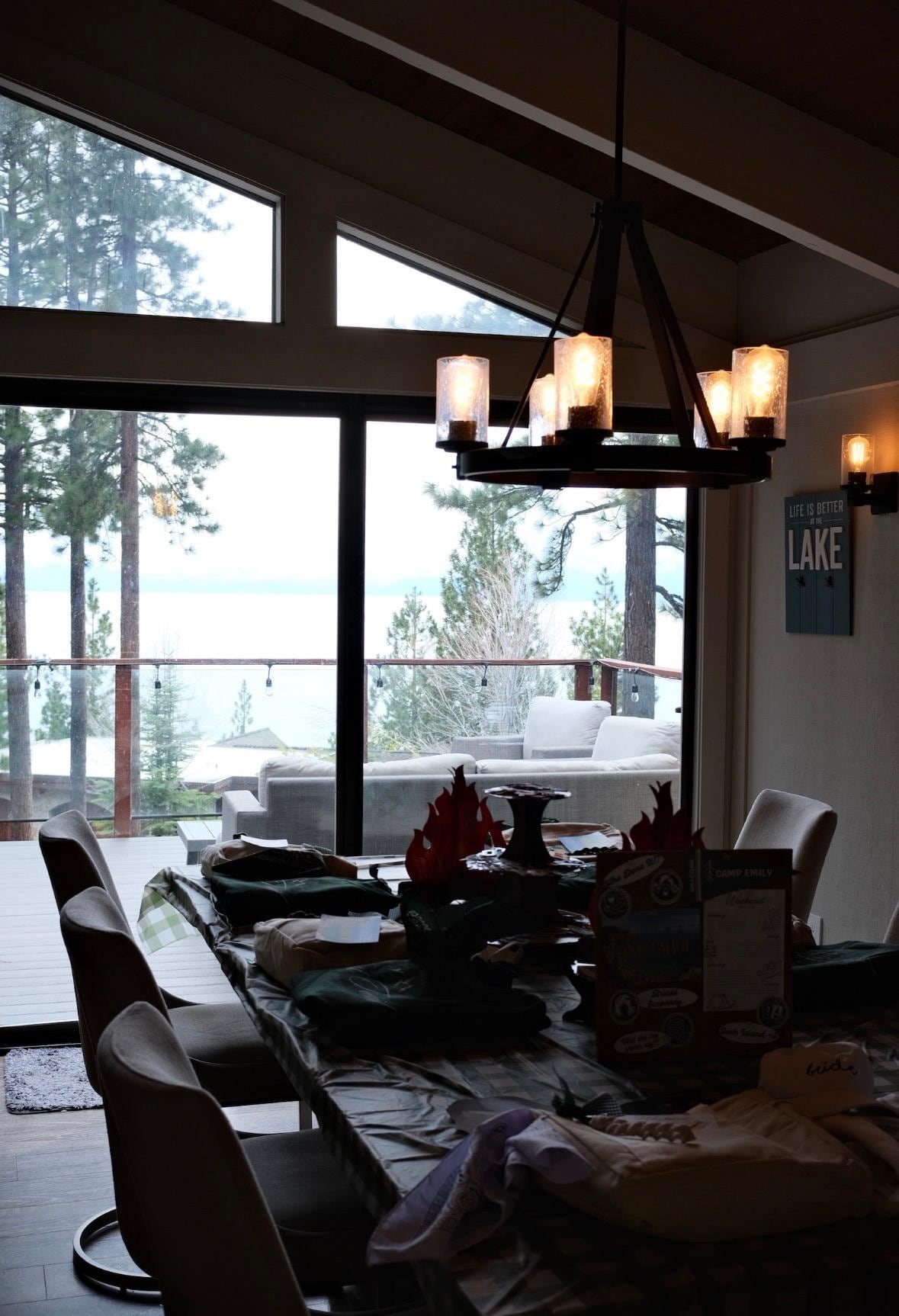 View from the dining table