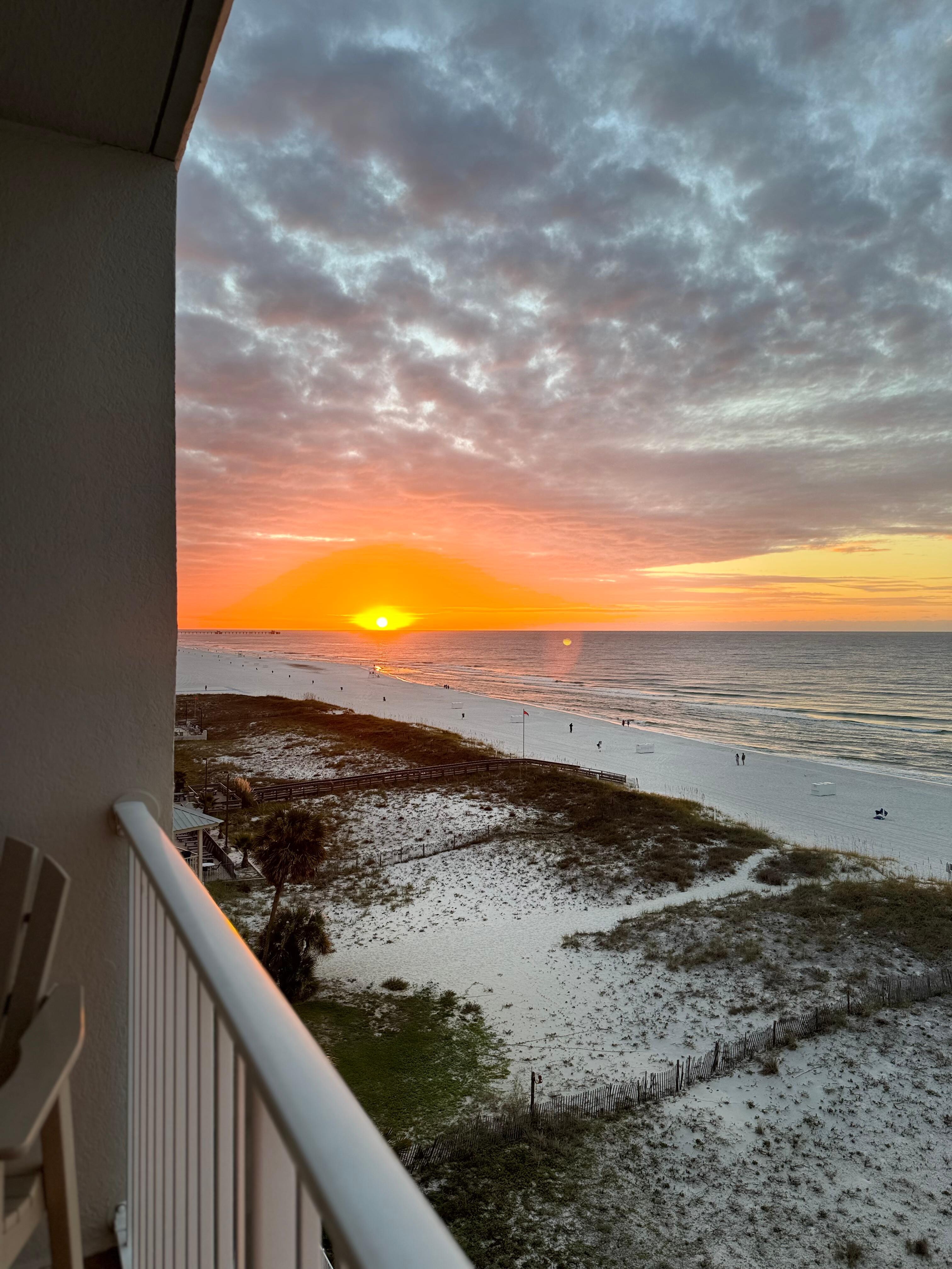 Sunrise from balcony