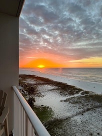 Sunrise from balcony