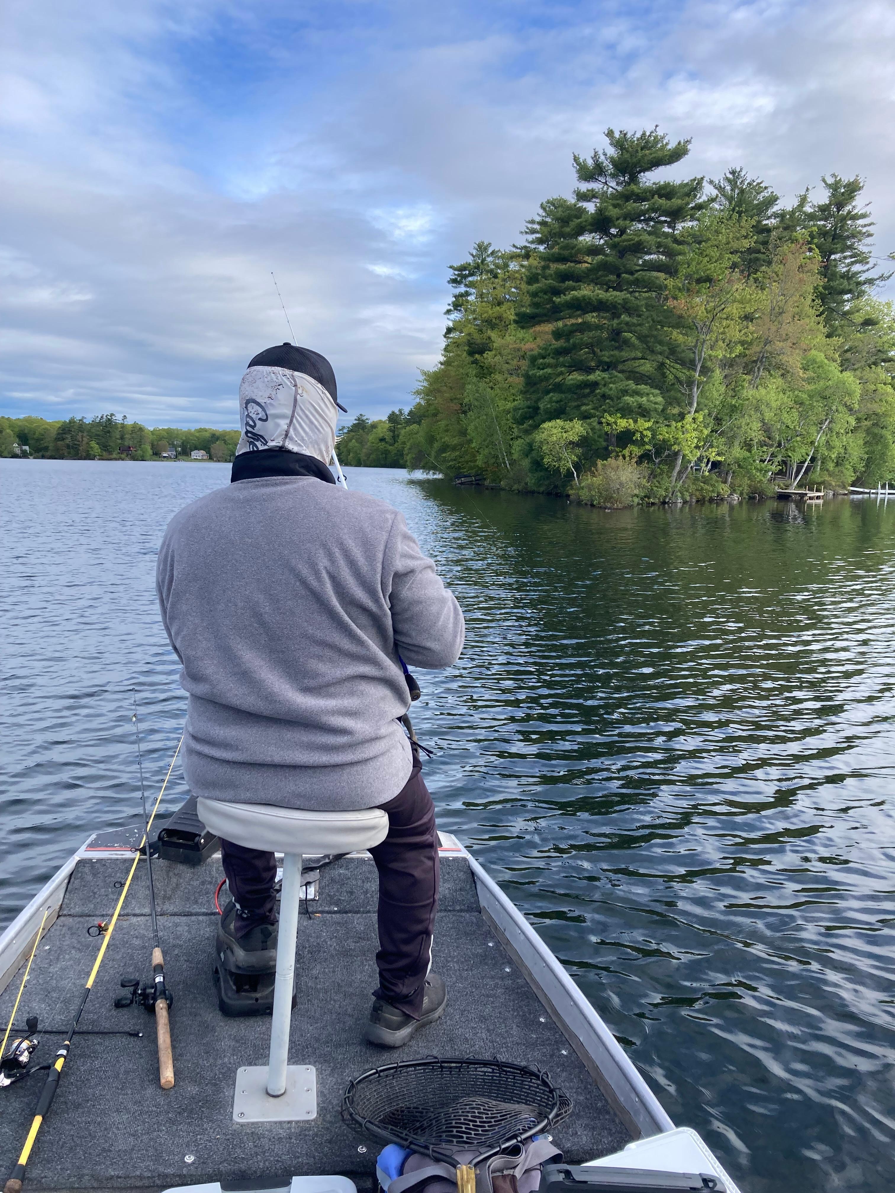 Great fishing on Lake Togus