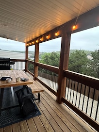 View on the deck - we ate outside and used this space so much!